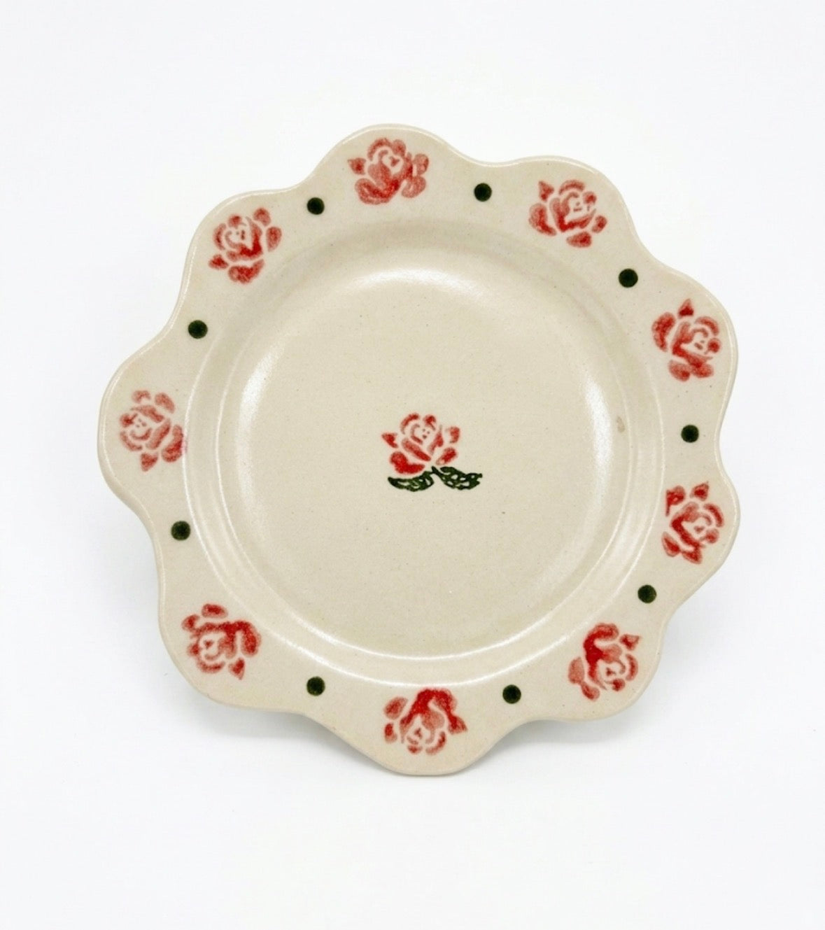 Cottage flower plate