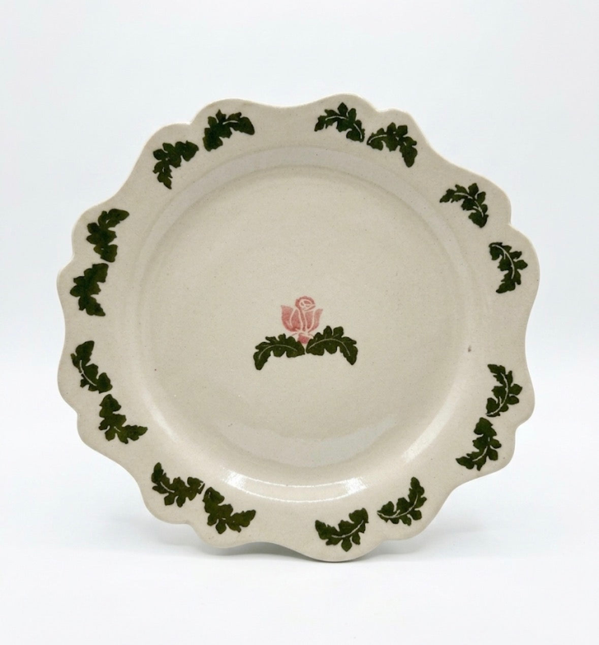 Cottage flower plate