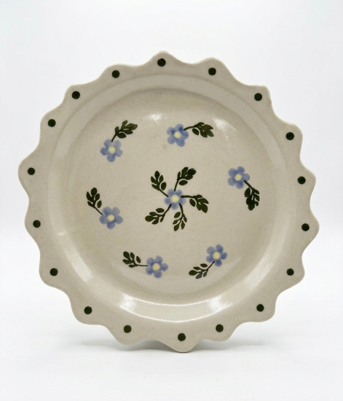 Cottage flower plate