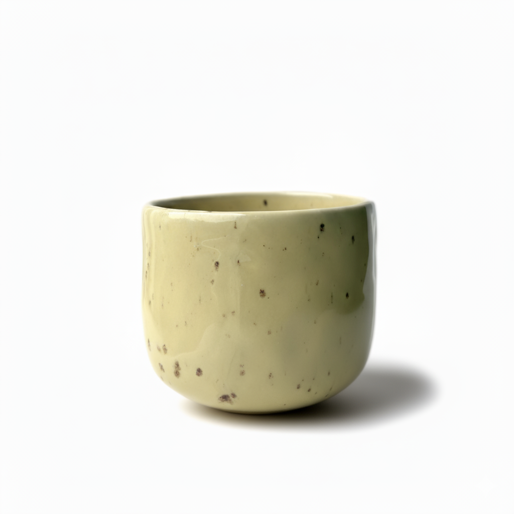 Mini cup beige speckled