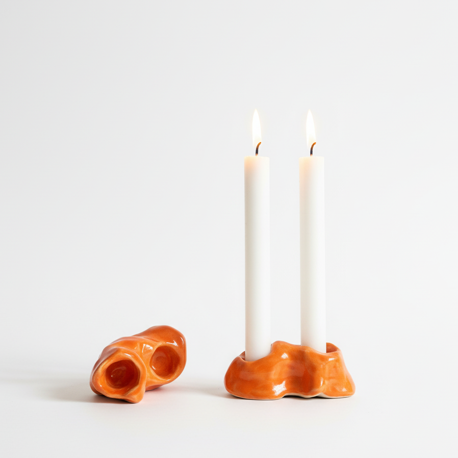 Double candle holders