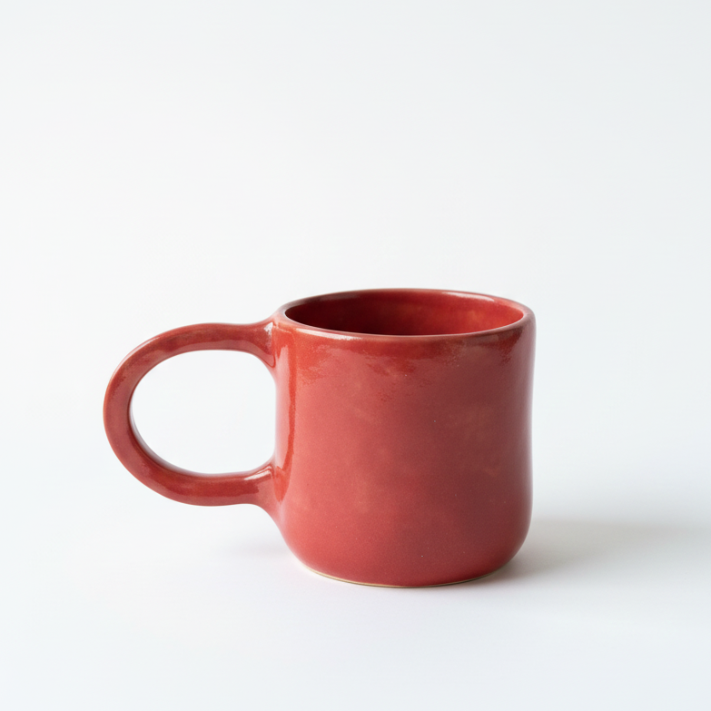 Tea cup beige speckled